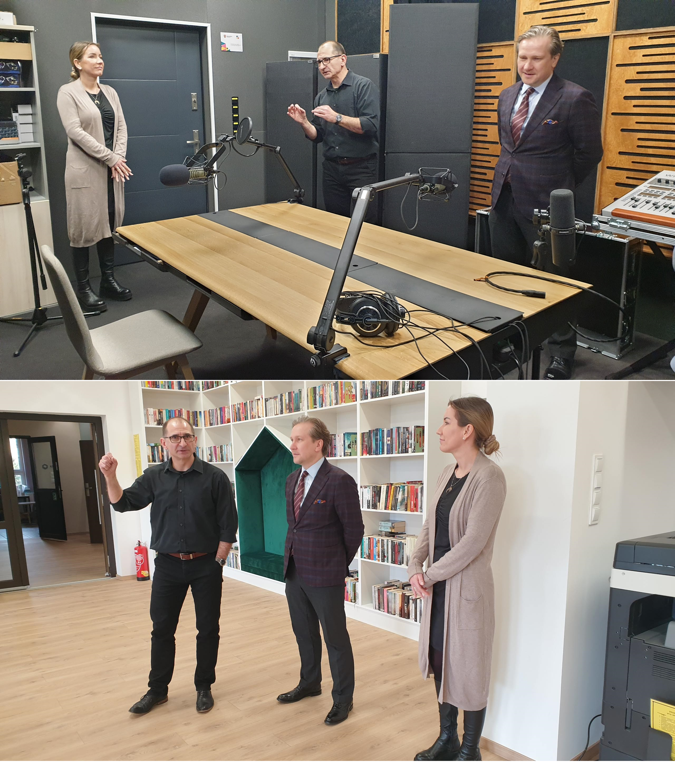 Spotkanie Władz GSW Milenium i Dyrekcji Gminnej Biblioteki Publicznej w Mieścisku