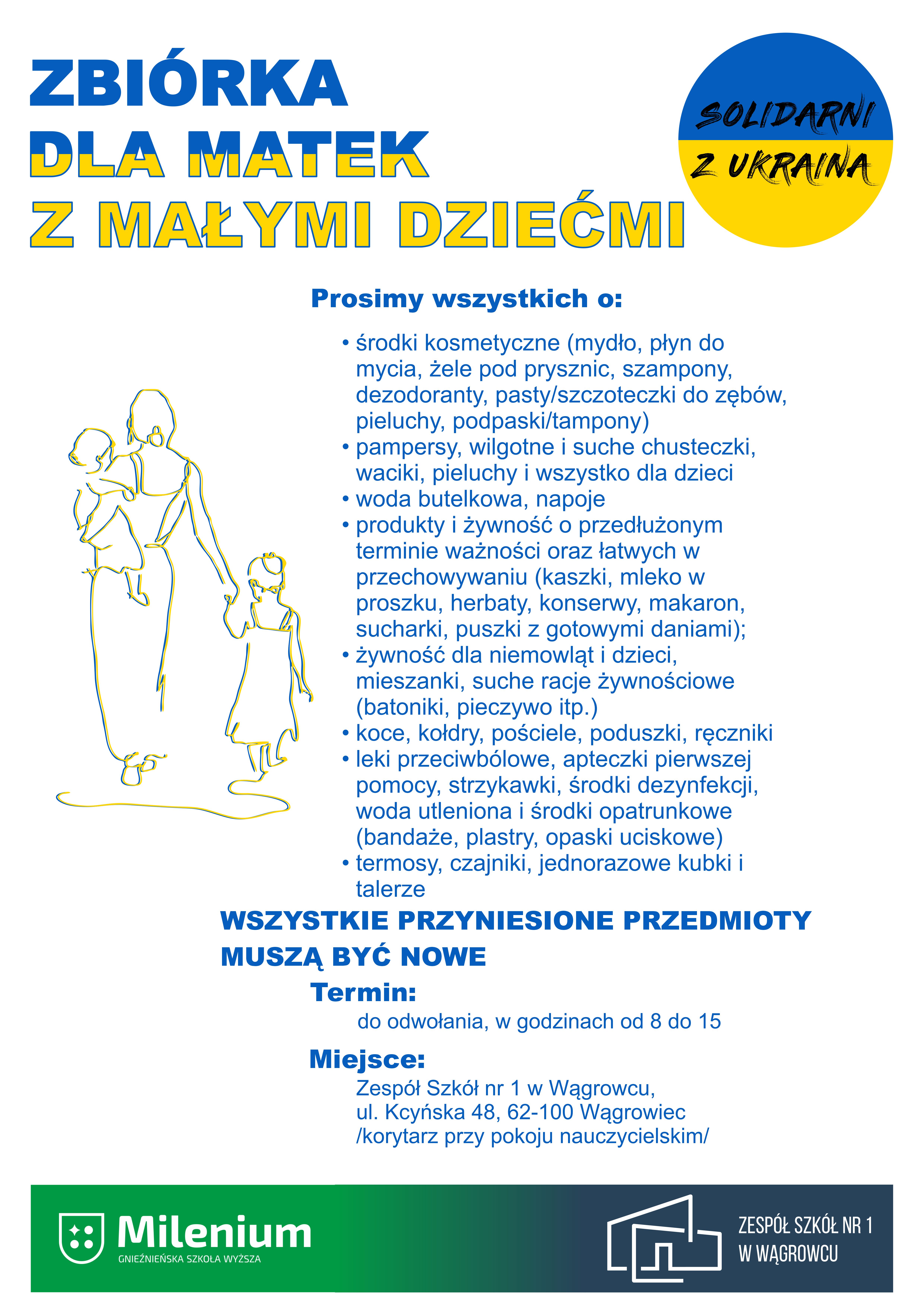 Zbiórka dla matek z małymi dziećmi z Ukrainy